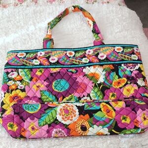 Vera Bradley Floral Quilted Tote Bag